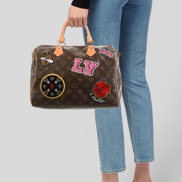 Louis Vuitton | Speedy Bandouliere 30 Multi-Color Monogram Patches Handbag - Picture 2 of 16